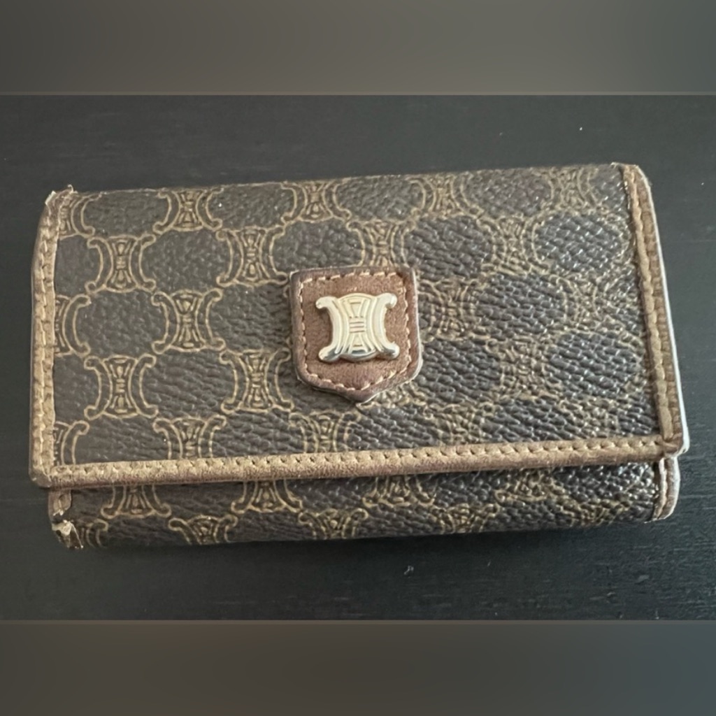Celine Macadam Key Card Holder Vintage
